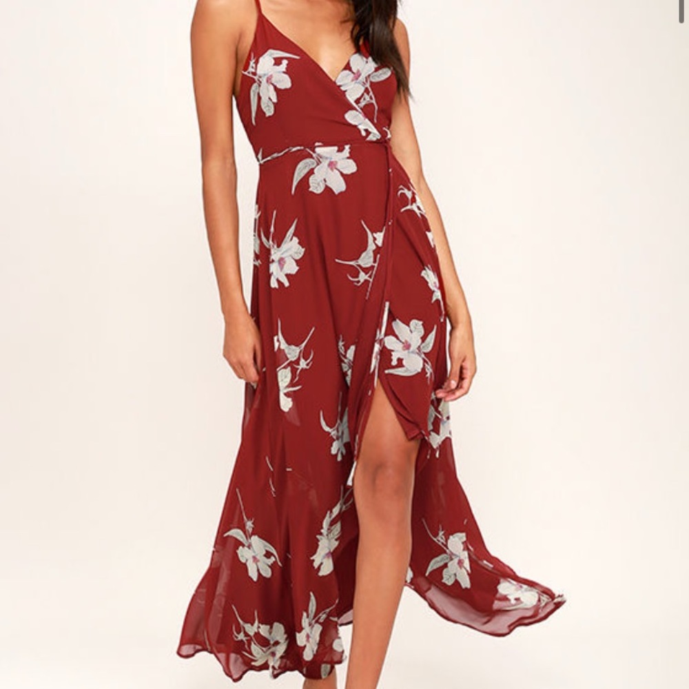 Engagement Lulus All Mine Floral High Low Maxi